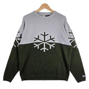 Vintage Planet Earth Snow Sweatshirt Snowflake Green Grey Skate 90s Snowboard